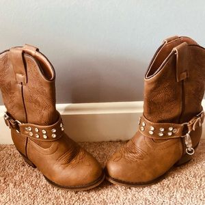 Kids Cowgirl Boots with Rhinestones 👢